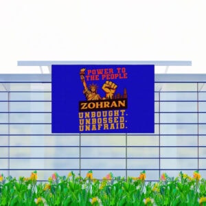 Unbought Unbossed Unafraid NYC Mayor 2025-Zohran Mamdani Power to the People Yard Sign
