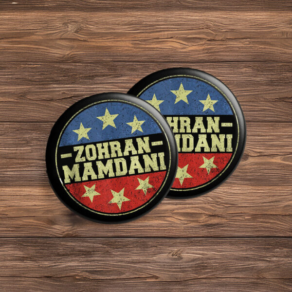 Vote Zohran NYC 2025 Election Badge-Zohran Mamdani Pin Button