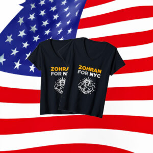 Womens Zohran For NYC Mayor V-Neck T-Shirt