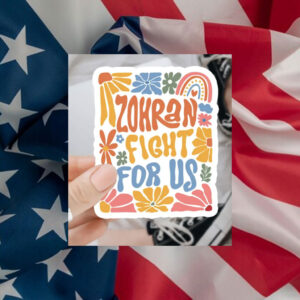 Zohran-Fight-For-Us-Boho-Sticker-–-Colorful-Campaign-Decals