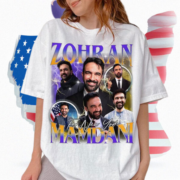 Zohran Mamdani 90s Bootleg Style T-Shirt