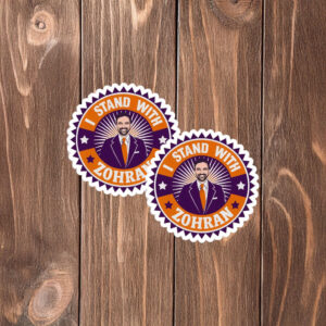 Zohran Mamdani NYC Mayor Support Decal-Vintage I Stand With Zohran Sticker