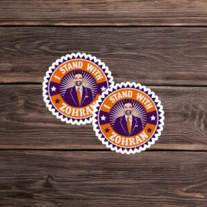 Zohran Mamdani NYC Mayor Support Decal-Vintage I Stand With Zohran Sticker
