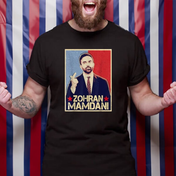 Zohran-Mamdani-T-Shirt-–-Retro-Poster-Style-2025-Campaign-Unisex-Tee
