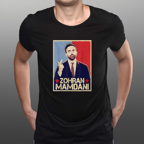 Zohran-Mamdani-T-Shirt-–-Retro-Poster-Style-2025-Campaign-Unisex-Tees