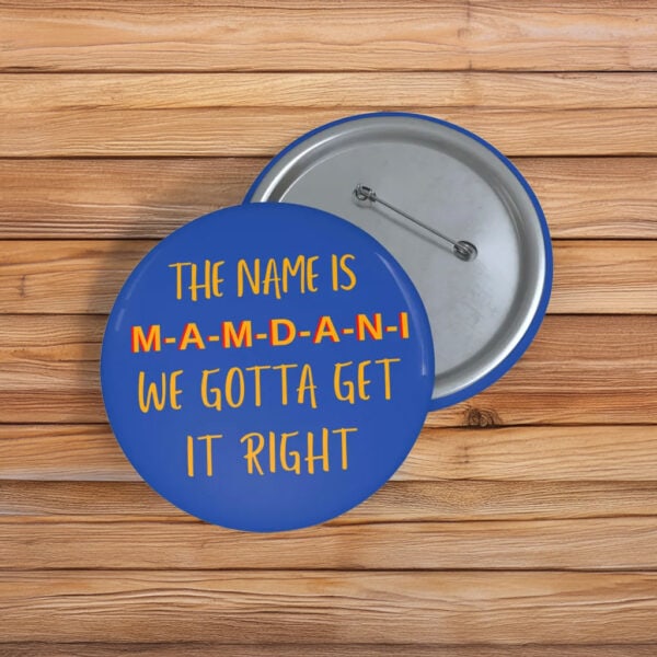 Zohran Mamdani for NYC Pin Button