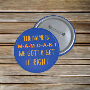 Zohran Mamdani for NYC Pin Button