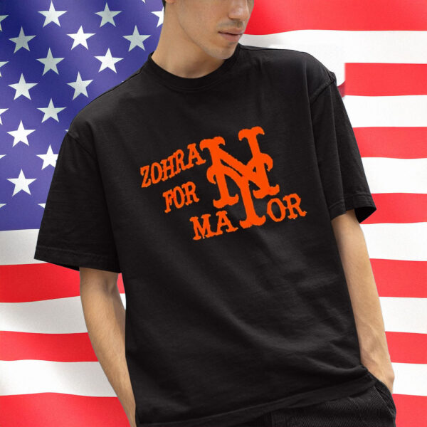Zohran for Mayor New York Mets Logo T-Shirt