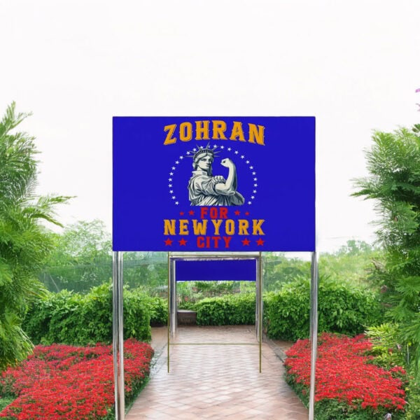 Zohran for NYC, NYC’s First Muslim Mayor Campaign Sign-Mayor Mamdani 2025 Yard Sign