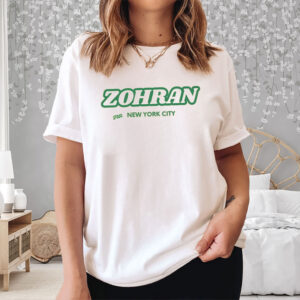 Zohran-for-New-York-City-Shirt-–-Green-Retro-Font-Tee-US