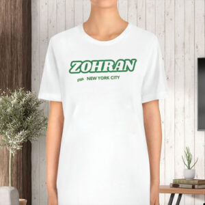 Zohran-for-New-York-City-Shirt-–-Green-Retro-Font-Tee-USA