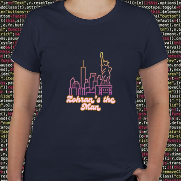 Zohran’s-the-Man-Shirt-–-Neon-NYC-Skyline-Campaign-Tee-USA