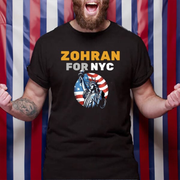 Zohran-for-NYC-Shirt-–-Liberty-&-Progress-Flag-Design