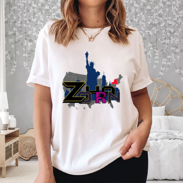 Zohran-for-NYC-Tee-–-U.S.-Map-&-Liberty-Representation