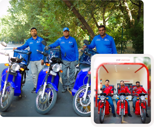 Chughtai Lab and TCS riders using ZUM 2000 electric motorcycles