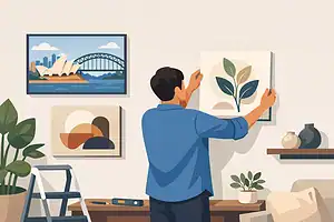 Best Way to Hang Canvas Art at Home
