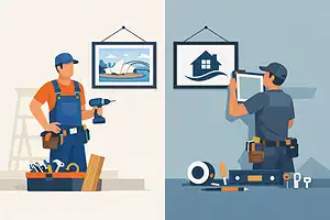 Handyman vs Hanging Specialist: Which to Hire?