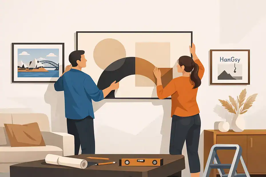 How to Hang Oversized Artwork Right