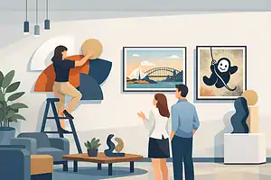 Office Fitout Art Installation Example