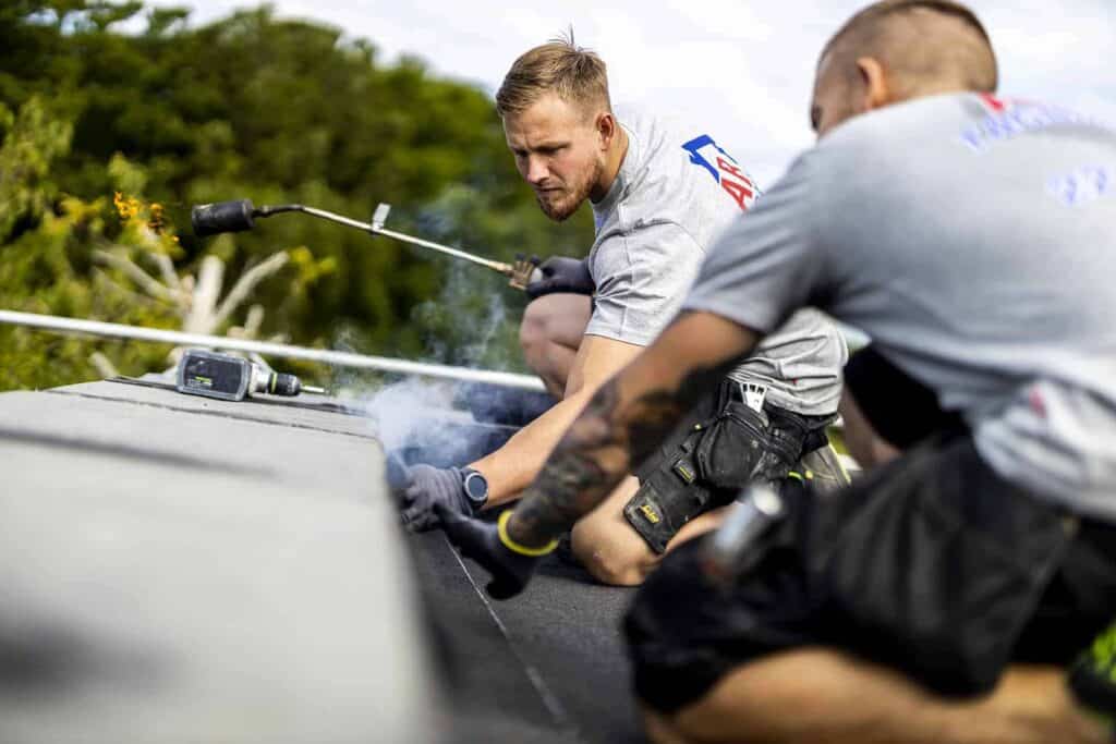 reparation af tagpap ved AB Tagdækning