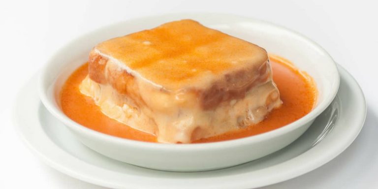 Traditional Ladob dessert from Seychelles served in a white bowl.