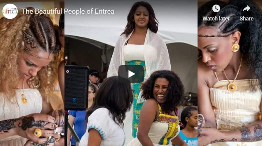Eritrean women showcasing traditional attire and vibrant culture at a community event.