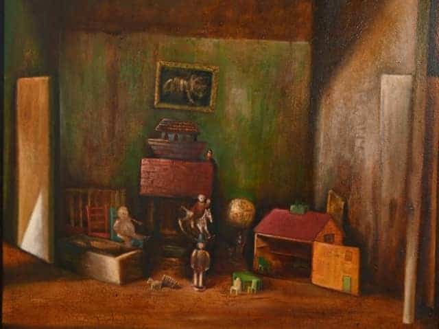 The Nursery. Oil on Board