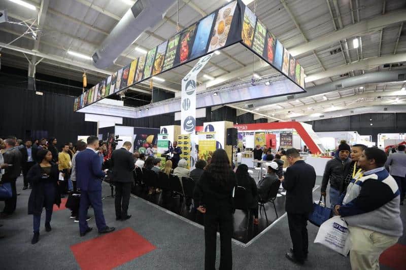 Visitors at the SAITEX trade fair celebrating African economic revival.