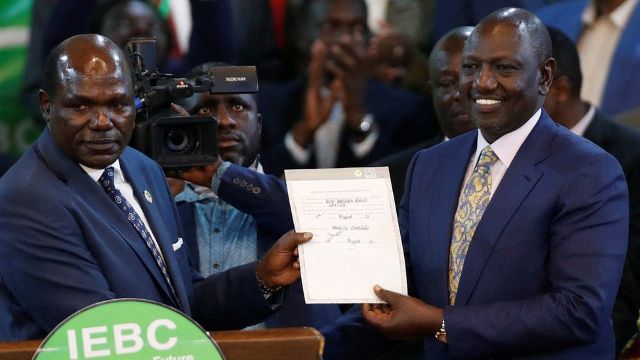 William Ruto Declared Winner of Kenya’s Presidential Election