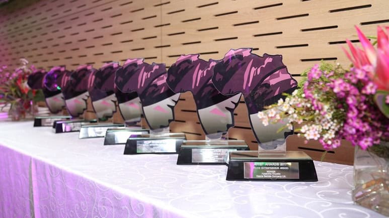 AWIEF 2022 finalists awards at Africa.com event, showcasing recognition for women entrepreneurs in A.