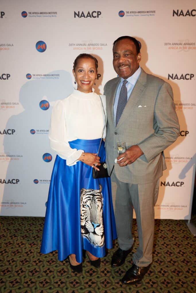 African leaders at the NAACP awards event celebrating Africa's global influence.