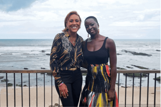 Robin Roberts Explores Culture, History And Fashion in Ghana with ‘Black Panther’ Star