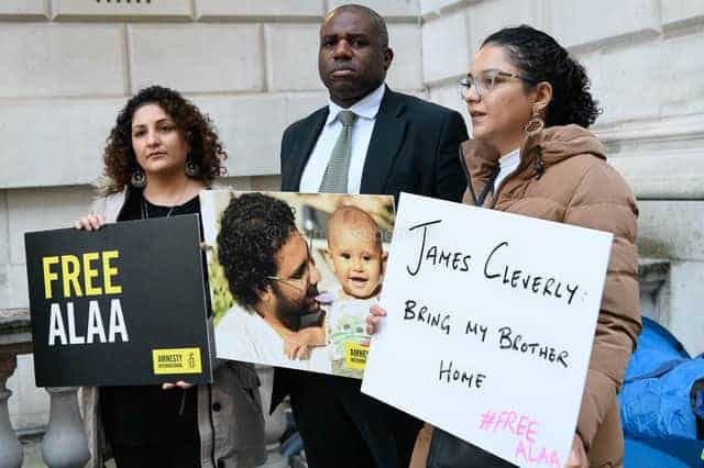 James Cleverly, Accused of Ignoring the Case of Jailed British-Egyptian Hunger Striker 