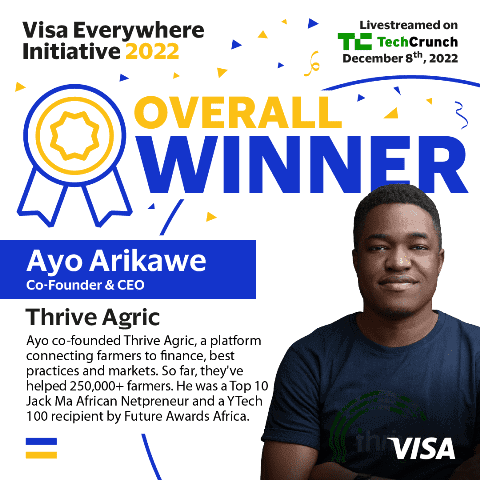 Global Winner Of The Visa Everywhere Initiative 2022 Announced As Thrive Agric From Nigeria