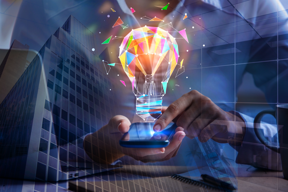 Innovative digital technology representing finance solutions for climate change.