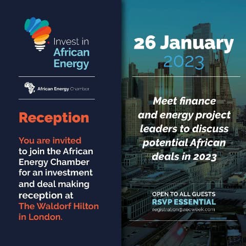 Invest In African Energy: African Energy Chamber To Host New Year Reception In London On 26 January