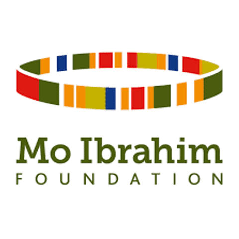 Logo of the Mo Ibrahim Foundation highlighting African governance and progress.