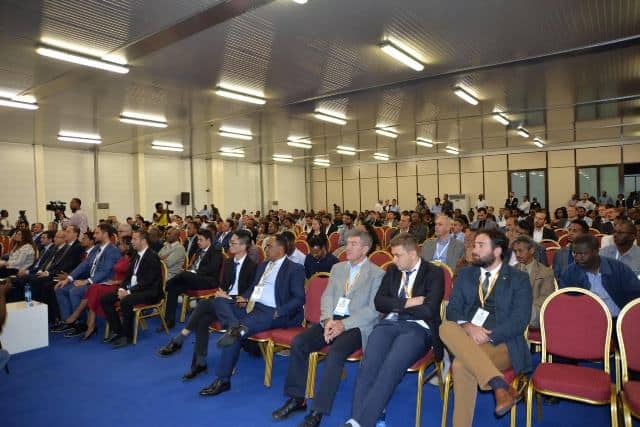 Industry leaders at Ethiopia's Big 5 Construction event, discussing growth and opportunities.