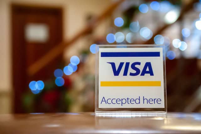 Visa sign indicating acceptance at African women entrepreneurs funding event.