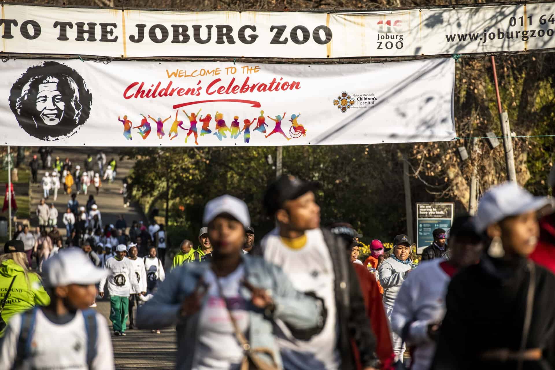 Children's Celebration 2023 - Nelson Mandela Children's Fund Fun Walk event in Johannesburg.