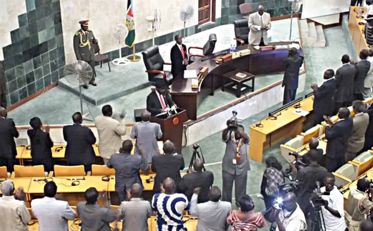 Official meeting of South Sudan's National Security Service lawmakers.