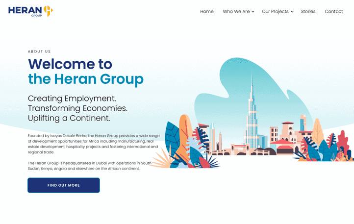 Heran Group unveils new branding supporting sustainable economic growth in Africa.
