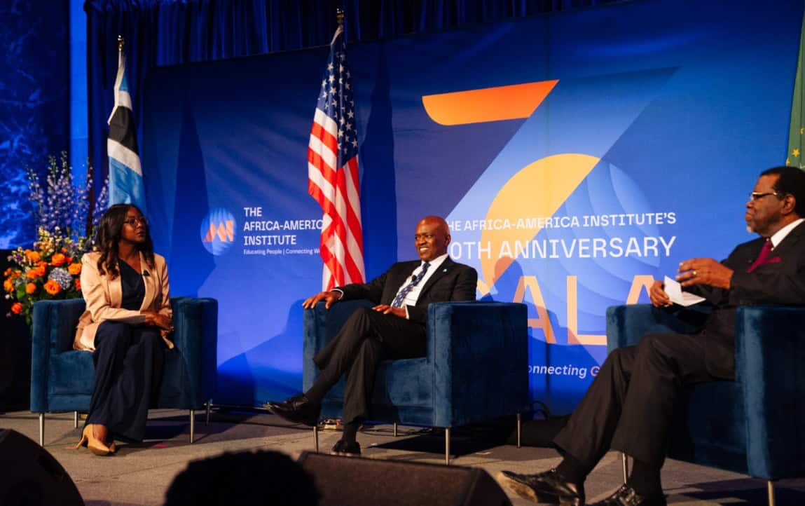 African leaders at 70th anniversary celebration event.