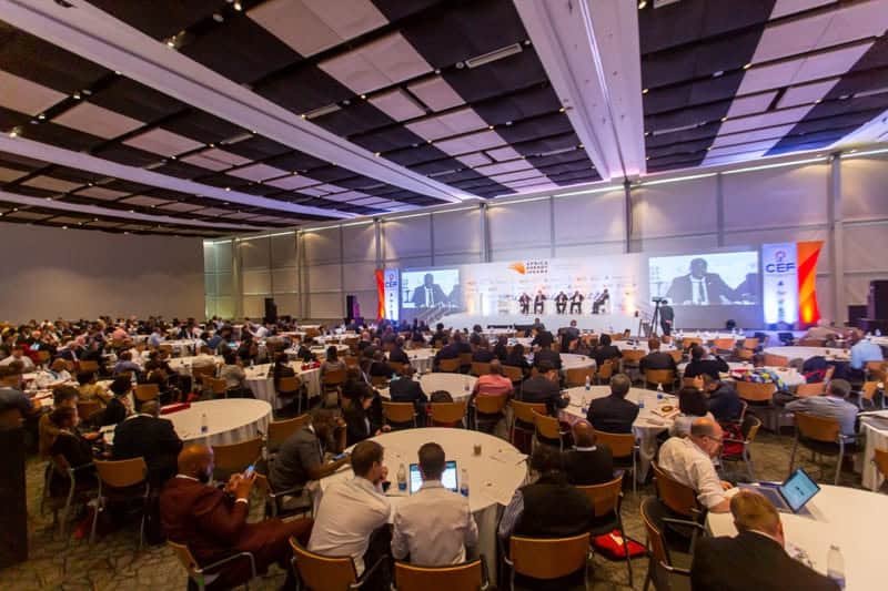 Conference on renewable energy solutions at Africa Energy Indaba event.