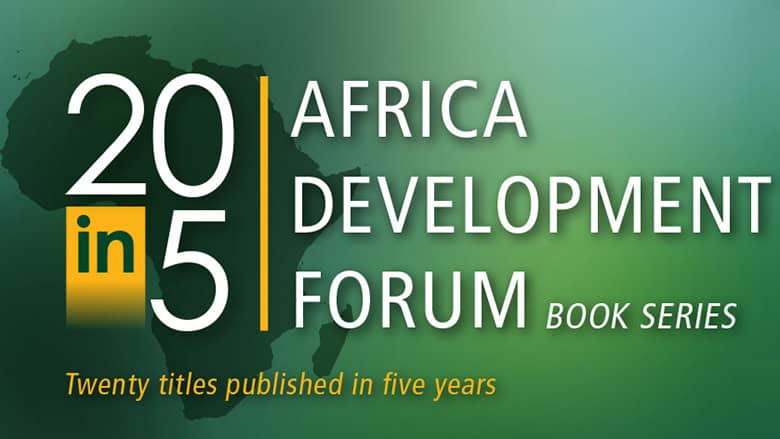Africa Development Forum 2015 book cover featuring the title and logo.