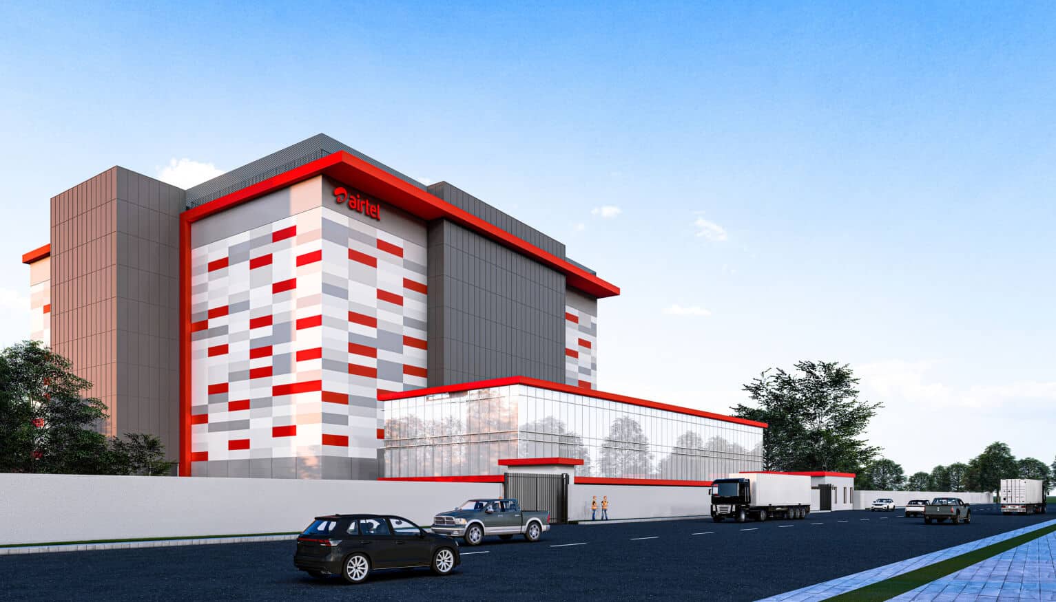 Airtel Africa's new Nxtra Data Centre in Lagos, Nigeria, showcasing advanced infrastructure for digi.