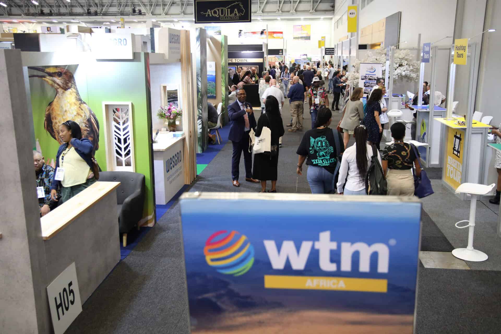 WTM Africa 2024 Content Programme exhibition booth.
