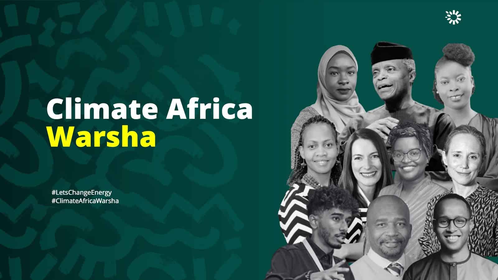 Diverse group of African professionals at Climate Africa Warsha event.