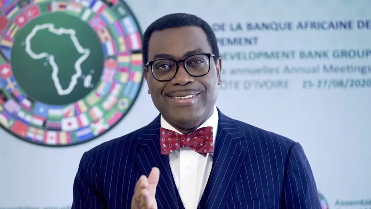African Development Bank President speaking at a conference on Africa's economic future.
