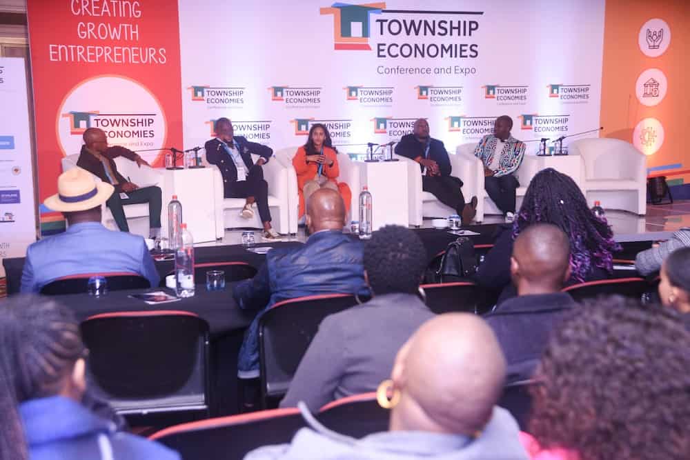 Panel discussion on township entrepreneurship and economic growth in Africa.